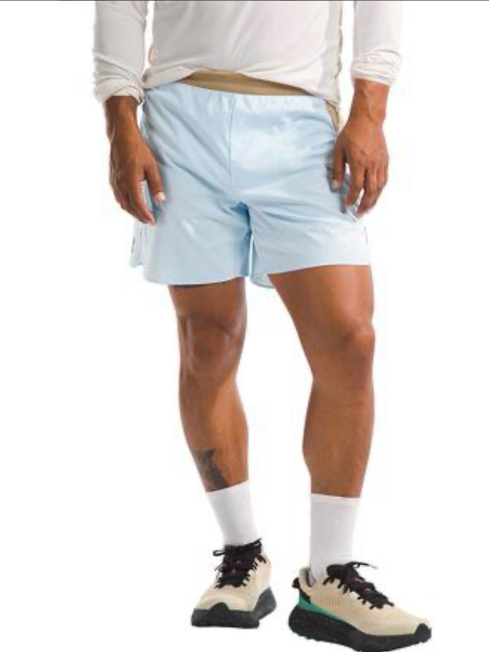 NWT Barely Blue/Khaki Stone The North Face Summer LT Short 6" Men's Size XXL